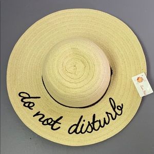 NWT straw floppy hat